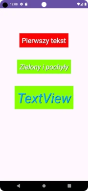 Dziedziczenie stylów na przykładzie TextView