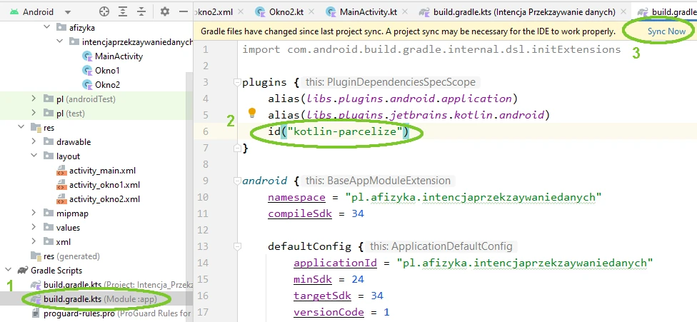 Android Studio gradle synchronizacja