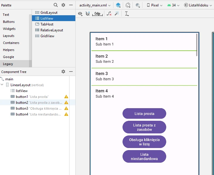 Kotlin layout ListView