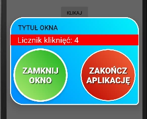 kształt ramki i klawiszy okno dialogowe Kotlin Android Studio