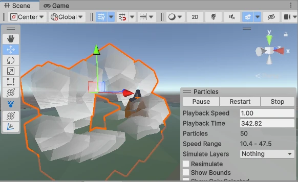 Velocity over Lifetime Particle System Unity