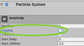 Looping Particle System Unity