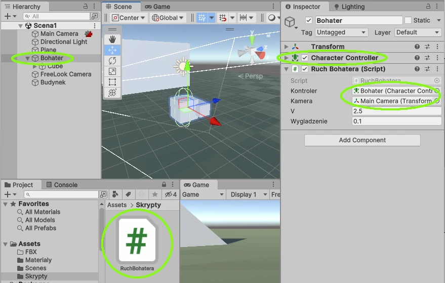 Charakter Controller Cinemachine Unity