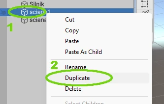 duplicate Unity