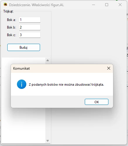 Dziedziczenie. Visual Studio C#