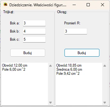 Dziedziczenie. Visual Studio C#