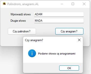 Czy palindrom, czy anagram?