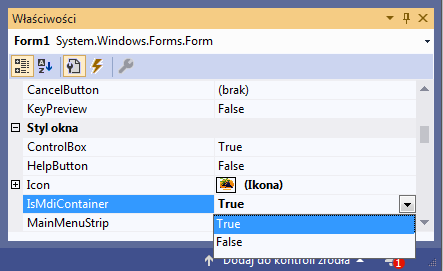 IsMdiContainer Visual Studio C#