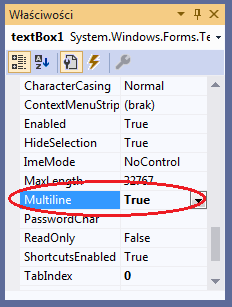 textBox multiline