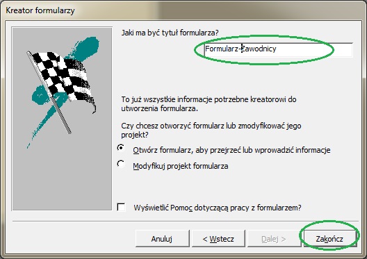 Tworzenie Formularzy W Relacyjnej Bazie Danych Klasa 3 9810