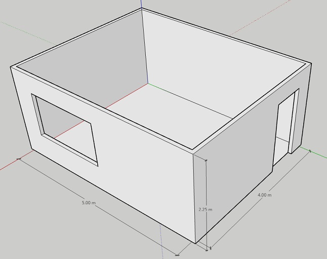 narzędzia zaznaczanie Rysuj prostokąt sketchup