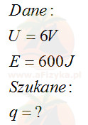 Jeżeli radio zasilane napięciem 6 V zużyło w ciągu minuty 600 J