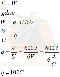 wzoru na pracę prądu elektrycznego